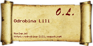 Odrobina Lili névjegykártya